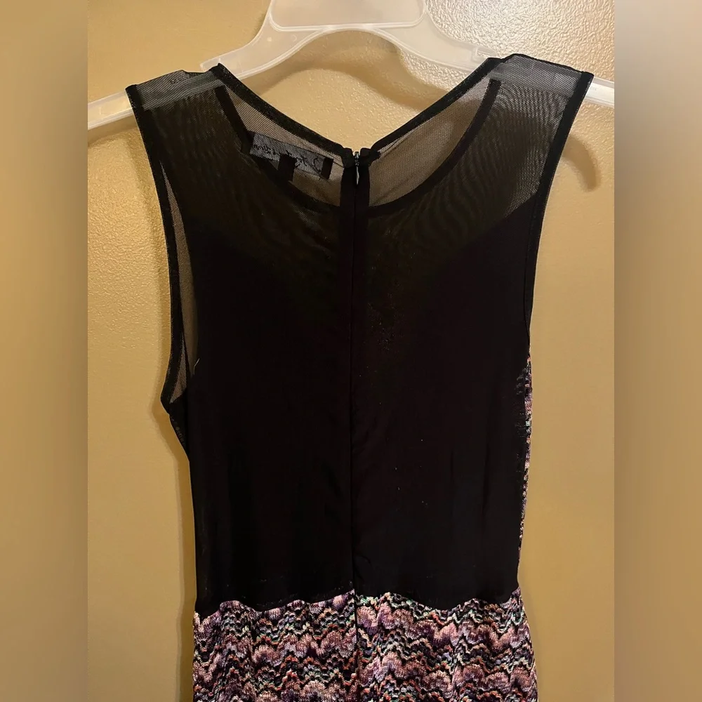 For Love & Lemons Lulu Mesh Zig Zag Mini Dress Size Medium - Picture 6 of 11